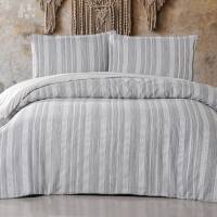 Maxstyle Lux Cotton Nevresim Takımı Tek Kişilik Gri 160X220 - 1