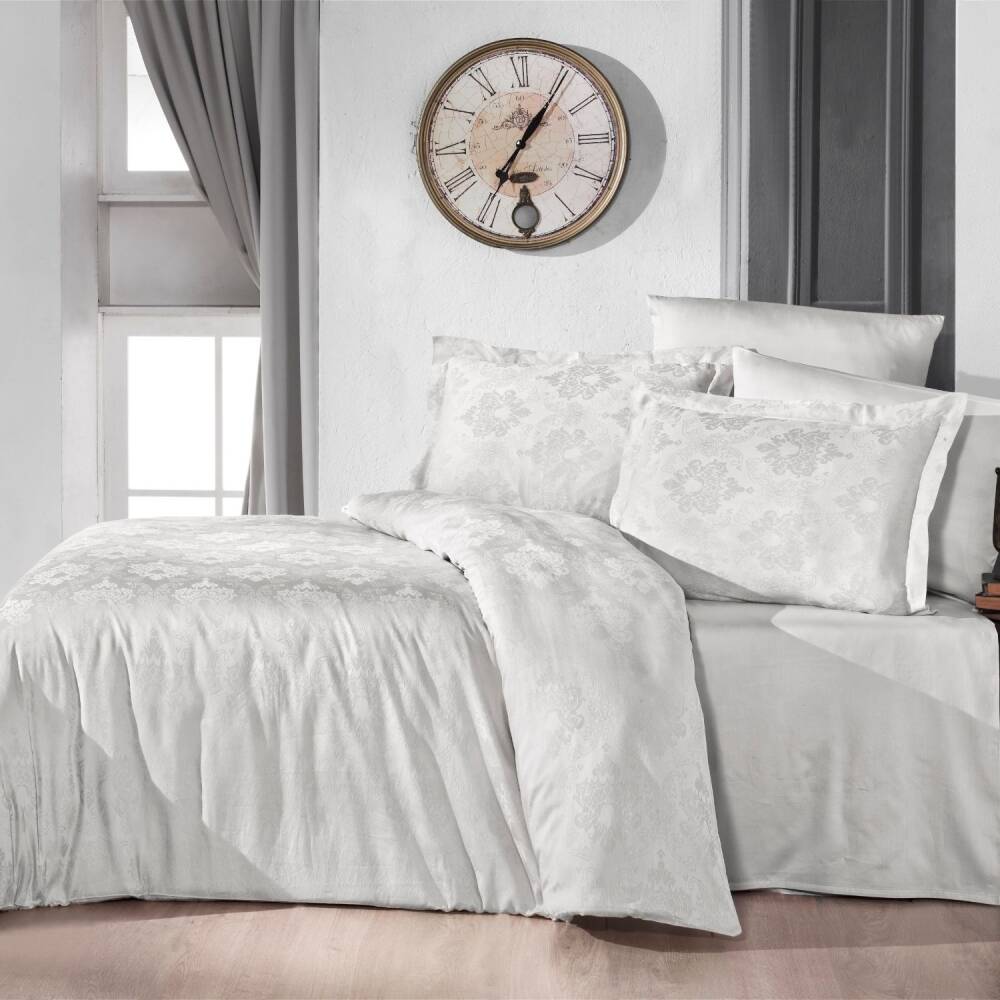 Saınt Louıs Prestige Krem Çift Kişilik Nevresim Takımı 200x220 Cm - SAINT LOUIS
