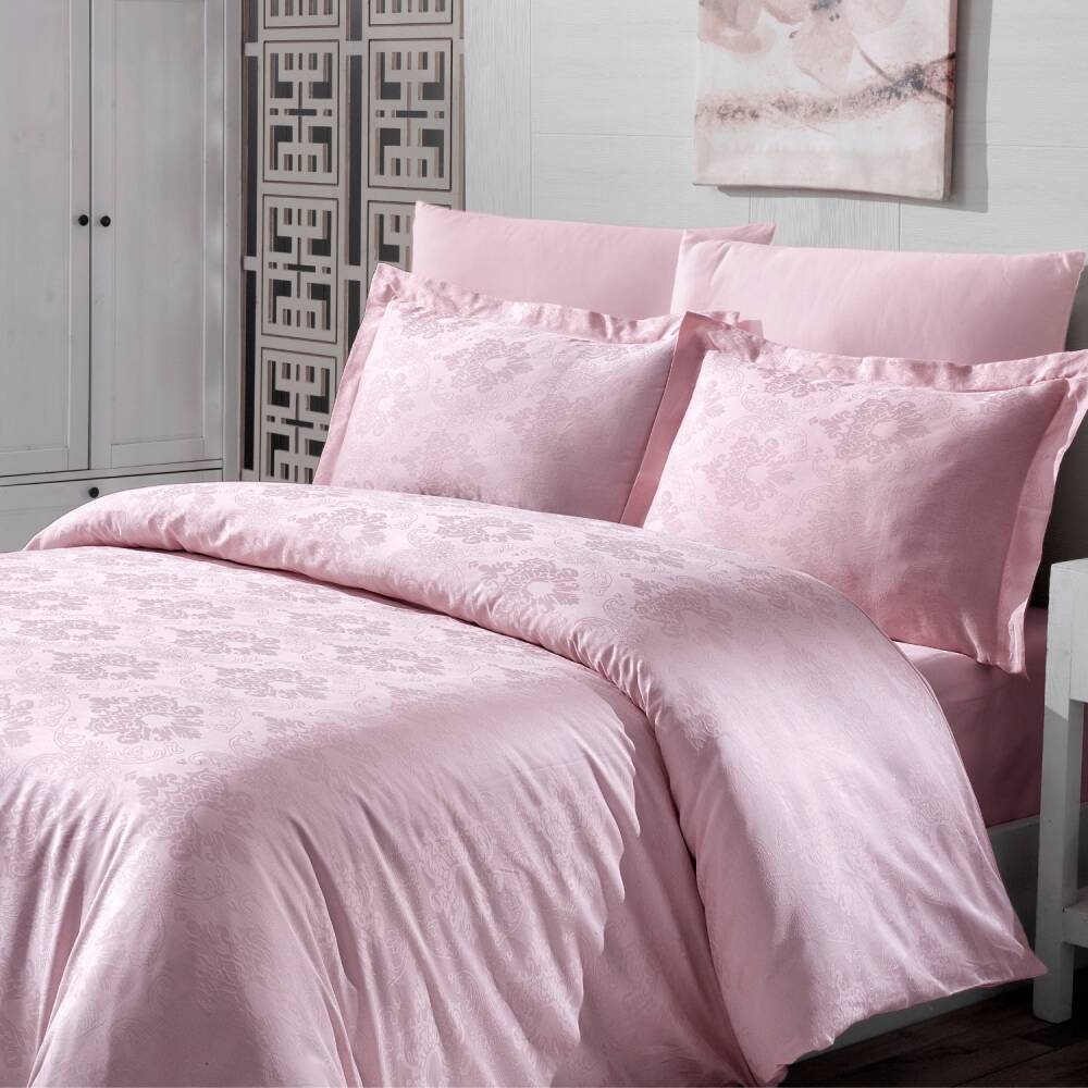 Saınt Louıs Prestige Pudra Çift Kişilik Nevresim Takımı 200x220 Cm - SAINT LOUIS